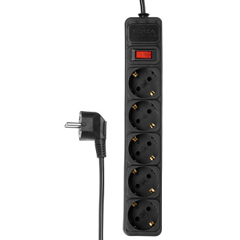 Удлинитель, сетевой фильтр 5 гнезд 2м BY 0.75 мм