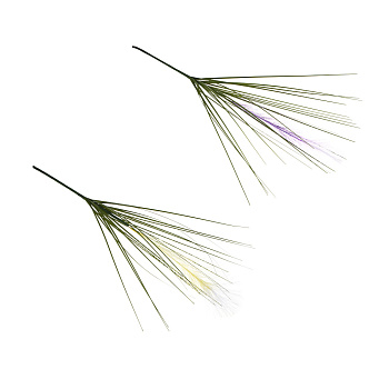 Ветка искусственная декоративная тм LADECOR с пампасной травой, длина 70 см