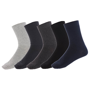 Носки мужские с ослаблен. резинкой, тм Turkan, р.41-47,90%хлопок,8%п/а,2%лайкра,цвета в ас-те,814