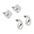 Серьги, тм ЮНИLOOK, сплав, 2 дизайна,#9