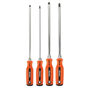 ЕРМАК Набор усиленных отверток 4шт SL 6*250; 8*250/ PH2*250;PH3*250