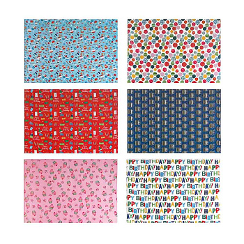 Бумага тм Fntastic подарочная, 70x100 см, 70 г односторонняя, 6 диз., арт.3