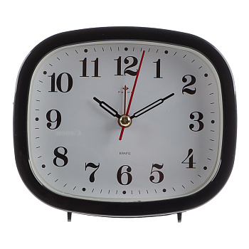Будильник кварц, корпус черный "Классика", арт.В5-001