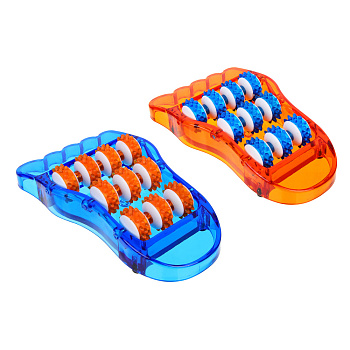 Массажер для ступней ног (улучшающий кровообращение) тм BY SPORT, 21,5x12см, пластик, 2 цвета