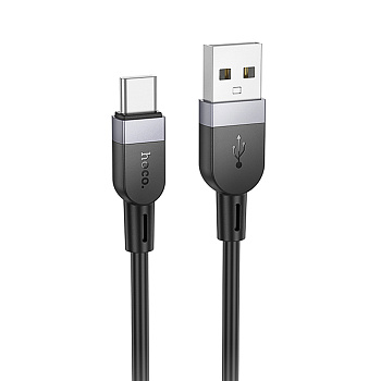 Кабель для зарядки USB(A)-Type C hoco. модель X109 Energy, 3 м, силикон, черный