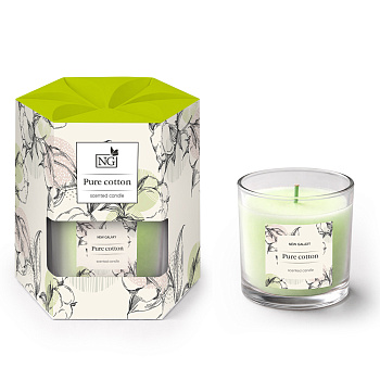 Свеча ароматизированная тм NEW GALAXY 45г., pure cotton , vanilla coconut,mixed berries,Pink flowers