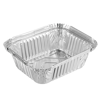 Форма для запекания, алюминиевая фольга, 12,8х10,3х4см, дно10,8х8,3см, 440 мл, L-край, R28L