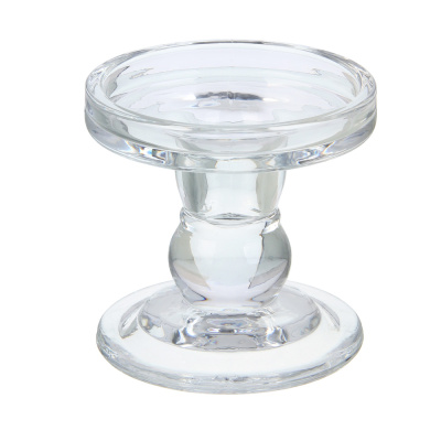 Подсвечник тм LADECOR "Креманка" стеклянный, 8,5x8,5x8,5 см