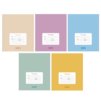 Тетрадь школьная 18л. в клетку ClipStudio, БЕЛЫЕ ЛИСТЫ, обл. пластик, скрепка