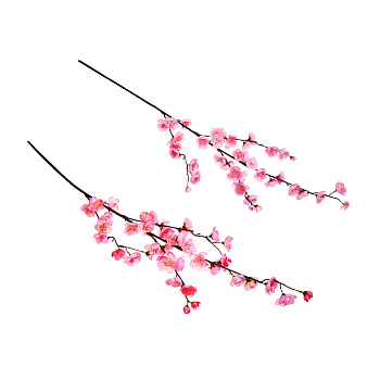 LADECOR Цветок искусственный ветка сакуры, 105 см, ткань, пластик, железная проволока, 2 цвета