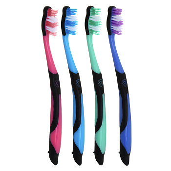 Зубная щетка Эффект, пластик, резина, средняя жесткость, индекс 5, степень 6<G<9