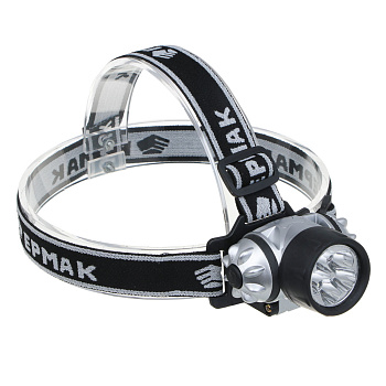 Фонарь налобный тм ЕРМАК, 5 ярк. LED, 3xAAA, 6,5x4,3 см