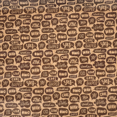 Бумага упаковочная, 70х100см, в ассортименте