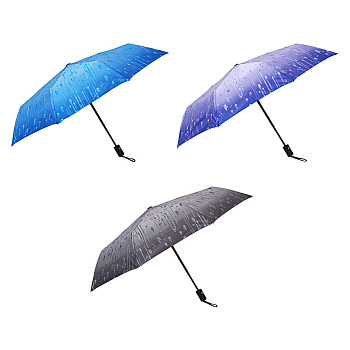 Зонт автомат, диаметр 95 см, 8 спиц, металл, пластик, полиэстер, 4 дизайна