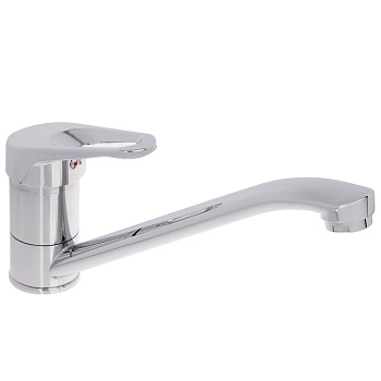 СоюзКран Смеситель для кухни, низкий излив 25см, керам. картридж 35мм, хром, цинк, SK01-I103