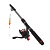Набор рыболовный тм AZOR FISHING,(Удочка телескоп.,1,8м,тест 10-30 гр,катушка,леска,грузила,бусины)