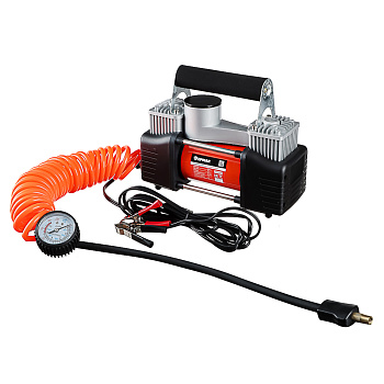 NEW GALAXY Компрессор автомоб, крокодилы к АКБ, 2-х поршн, шланг 5м, в сумке, 12V, 300W, 85л/м