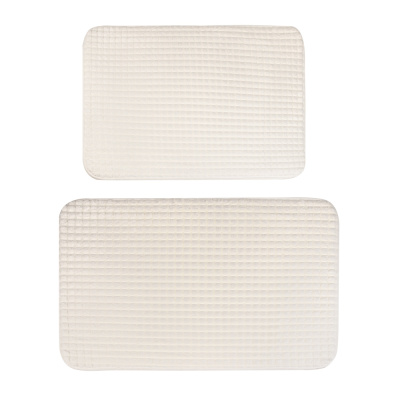 Набор ковриков для ваннойтм VETTA Corn, сетка кукурузная 270г/м², губка, 60х40см+80х50см, молочный