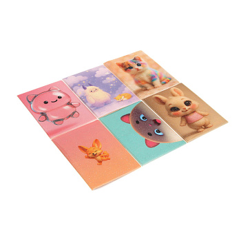 Обложка на паспорт тм ЮL с блестками, ПВХ, 13,6х9,5см, 6 дизайнов