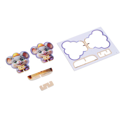 BY Пазл 3Д "Милые животные" 6х8,4см, пенокартон, 25 дизайнов