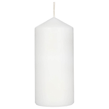 LADECOR Свеча пеньковая, 7х15 см, парафин, цвет белый