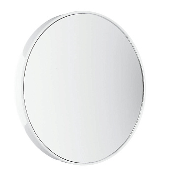 ЮНИLOOK Зеркало с 10-ти кратным увеличением на присосках, металл, пластик, d13см