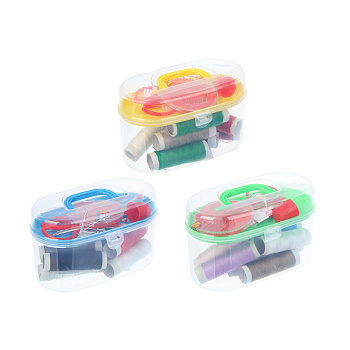 Набор швейных принадлежностей 15 пр. в пластик боксе (нитки, иголки, ножницы, сантиметр и т.д.)