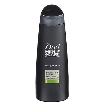 Гель для душа мужской ДАВ MEN+CARE Освежающий ментол, 225мл