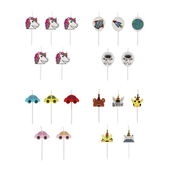 Набор свечей для торта тм Fntastic, 5 шт, 7 см, фигурные, парафин, 4 вида