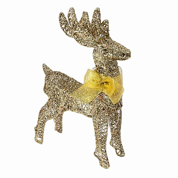 СНОУ БУМ Олень, 30 LED, 40 см, шампань, постоянное свечение