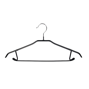 VETTA Вешалка металл с ПВХ покрытием 45см, цвет черный, TCH-202