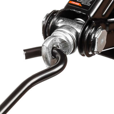 ЕРМАК Домкрат механический ромбический 1,5т, высота подъема100-393мм, резиновая площадка