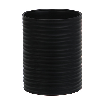 Стакан для ванной комнаты тм VETTA Тренто, пластик, PP, черный, 7,5х7,5х10см