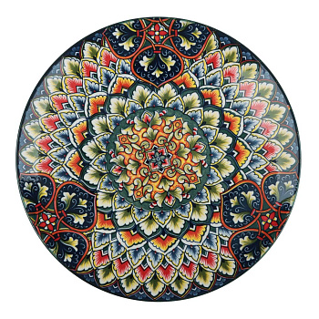 Блюдо 25х25х2,5см, тм MILLIMI Ориентал, керамика