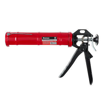 ЕРМАК Пистолет усиленный для герметика с мет. фиксатором 225мм полукорпусный