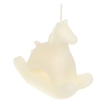 Свеча в форме лошадки, 8,5x8,5x3,5 см, воск