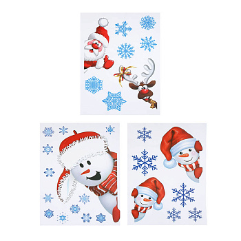 СНОУ БУМ Наклейка декоративная, 47x33 см, ПВХ, 3 дизайна