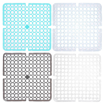 Коврик в раковину противоскользящий тм VETTA Кругляш, 27,5х27,5см, ПВХ, 4 цвета