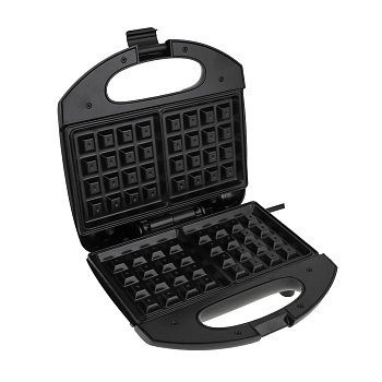 LEBEN Вафельница для бельгийских вафель, 1000 Вт, пластик, нерж. сталь, антипригарное покрытие