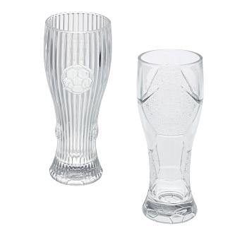 Стакан тм LADECOR "Футбол", 300 мл, стекло, 2 вида