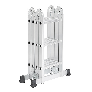 ЕРМАК Лестница-трансформер (макс.нагрузка 150кг) алюминий, 4 секции по 3 ступени,4х3,профиль 1,2мм