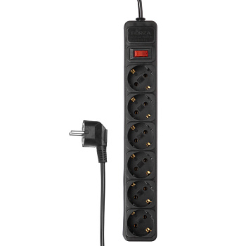 Удлинитель, сетевой фильтр 6 гнезд 5м BY 1мм