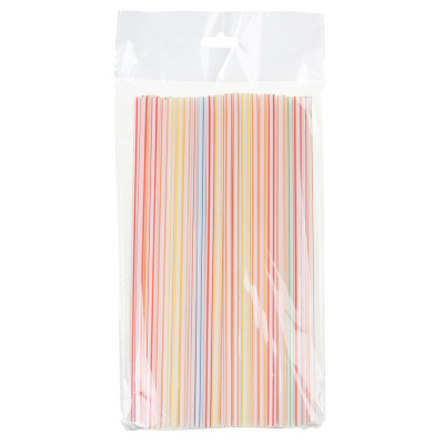 Трубочки для напитков 70шт, 19,5x0,5см, цветные AF