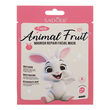 Маска для лица питательная с персиком тм Sadoer, 25гр