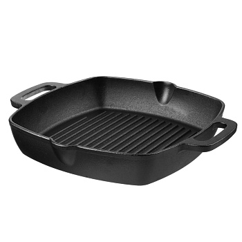 VETTA Сковорода-гриль чугун, 26х26х4,5см, индукция