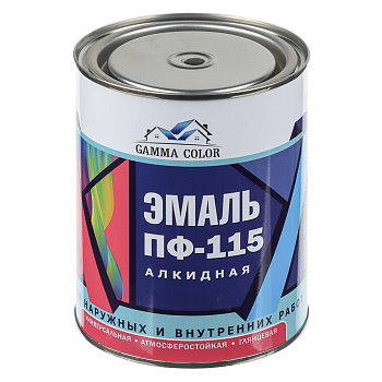 Эмаль ПФ-115 тм GAMMA COLOR, черная