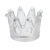 Подсвечник тм LADECOR "Корона" стеклянный, 6х6x5 см