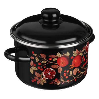 Гранат Кастрюля эмалированная 3л, индукция