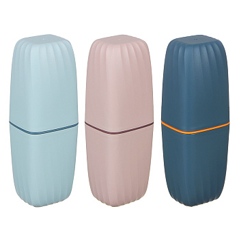 Футляр для зубных щеток и пасты тм VETTA, полипропилен, 5х5х20см, 3 цвета