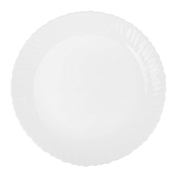 MILLIMI Бьянко Плюс Блюдо круглое 30см опаловое стекло